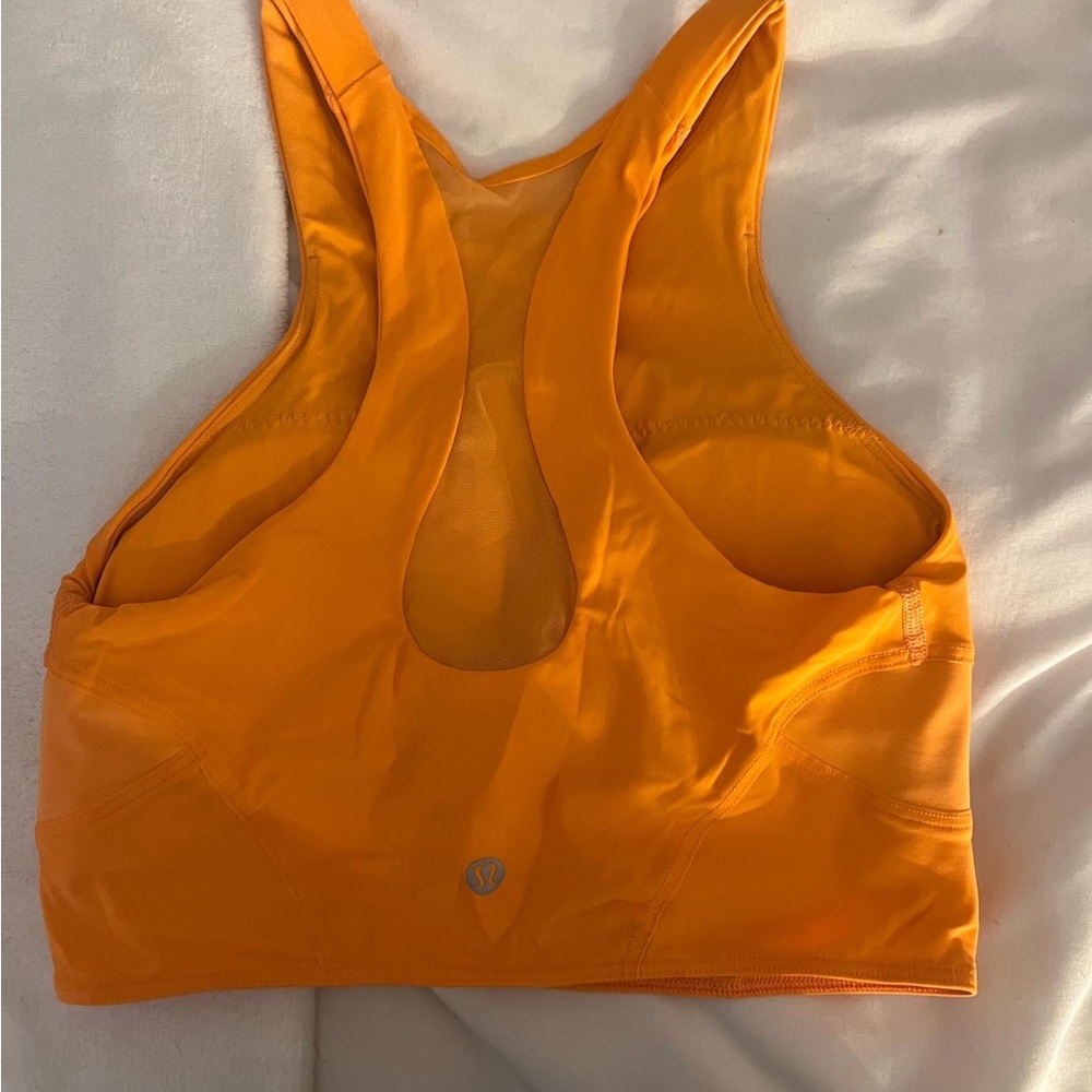 orange lulu tank/bra